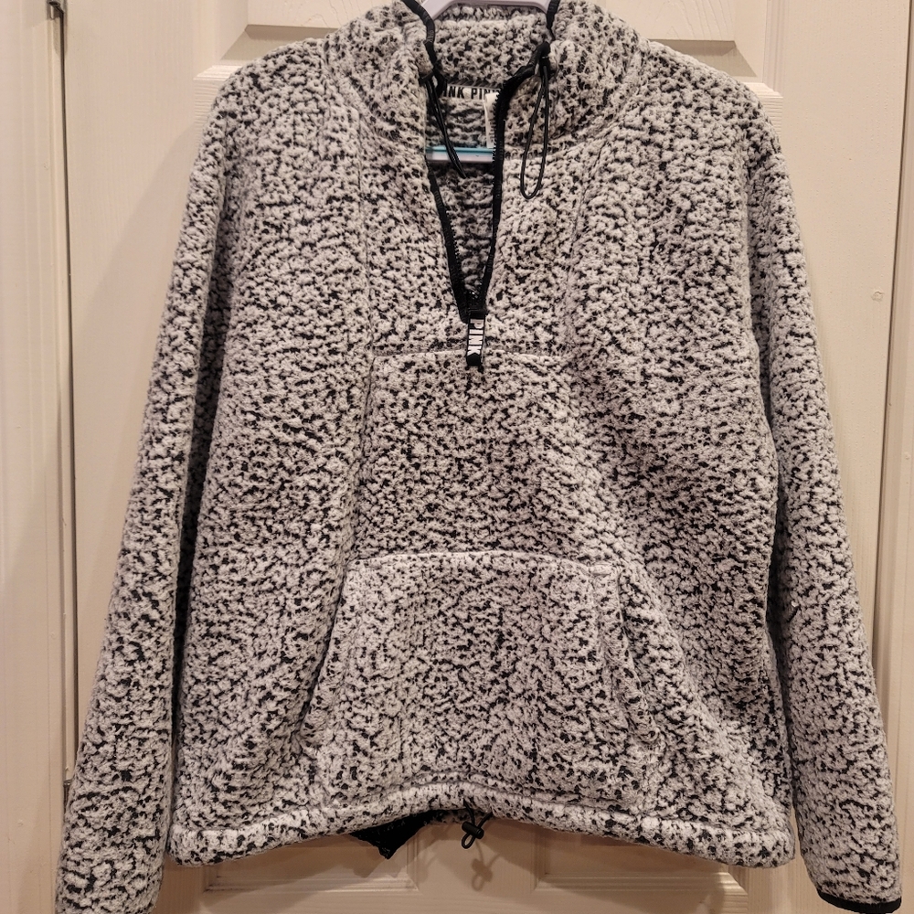 Sherpa pull over sweatshirt